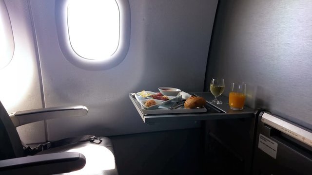 Lunch in business class