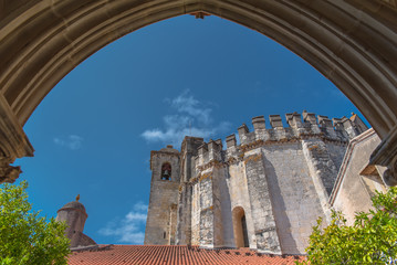 Tomar in Portugal, Convent of Christ, roman monastery, arch
