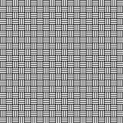Vector seamless weave pattern. Rattan texture. Black-and-white background. Monochrome design. Vector EPS10