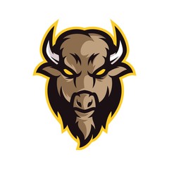 Bison Vector Logo Illustration © mblegenduk