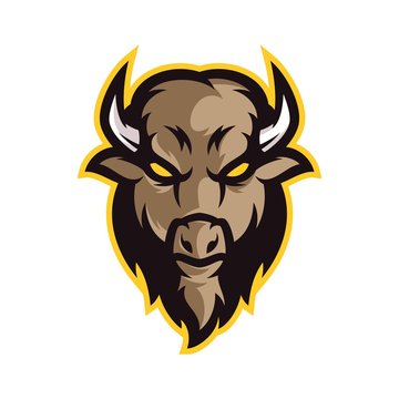 Bison Vector Logo Illustration
