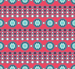 Abstract repeating pattern in Boho style