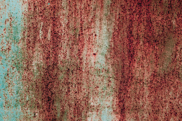 Rusty metal surface background. Peeling paint texture for designer.
