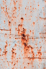 Rusty metal surface background. Peeling paint texture for designer.