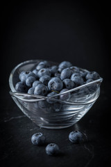 Blueberry antioxidant organic in a bowl.
