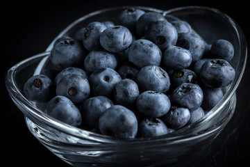 Blueberry antioxidant organic in a bowl.