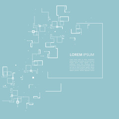 Geometric abstract pattern design for vector background