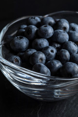 Blueberry antioxidant organic in a bowl.
