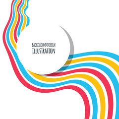 Abstract colorful strips line background