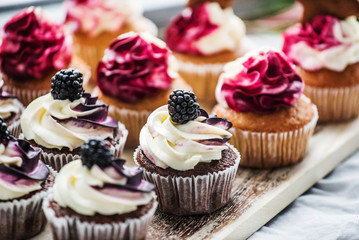 Fototapety  berry cupcakes