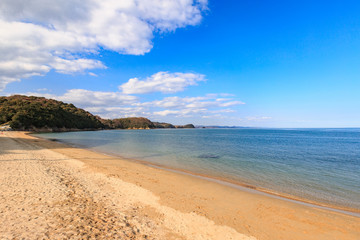Fototapeta na wymiar 牛窓海水浴場 -瀬戸内海の穏やかな浜-