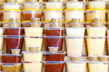 Rural trade in different types of honey