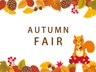 Fototapeta premium Jesienna wyprzedaż Jesienne ilustracje