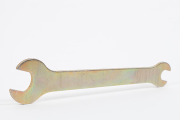 Shiny isolated metal wrench