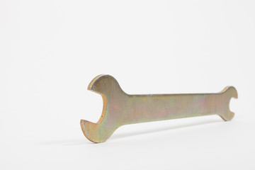 Shiny isolated metal wrench