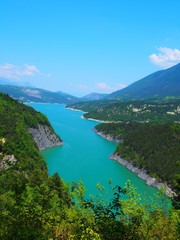Lac de Monteynard-Avignonet en Isère