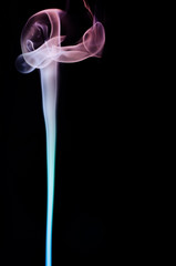 Abstract smoke isolated on dark background