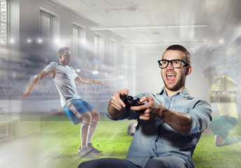 Experience the reality of game. Mixed media