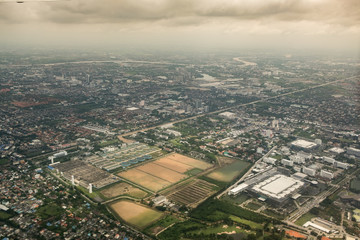 Cloud and city in thailand