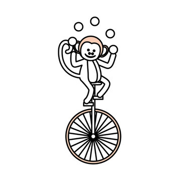 Circus monley cartoon