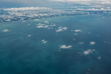 Cloud and sea top view