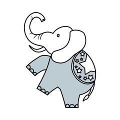 Circus elephant cartoon