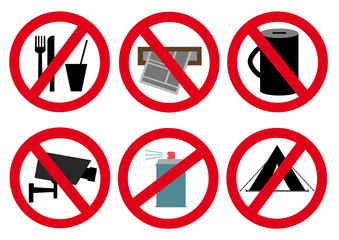 Schildergruppe Verbote