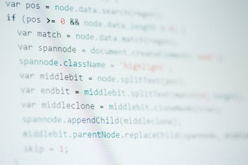 Fototapeta premium Software computer programming code background
