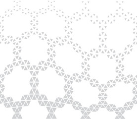 geometric hexagon seamless vector triangle halftone pattern background