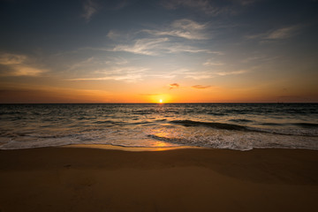 Sunset on the beach