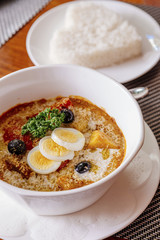 Portuguese chicken in coconut juice