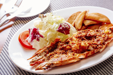 spice fried shrimp