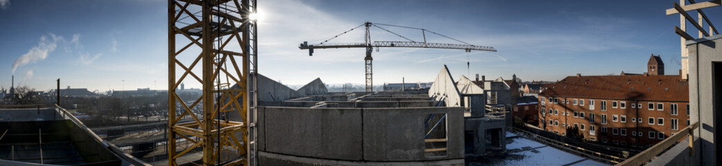 Naklejka premium Construction panorama