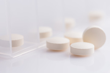 Pharmacy theme,  medicine tablets antibiotic pills.