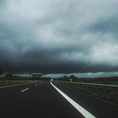 Fahrt in ein Unwetter