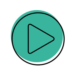 play button isolated icon vector illustration design