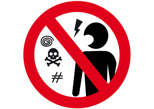 Schild Beleidigen verboten