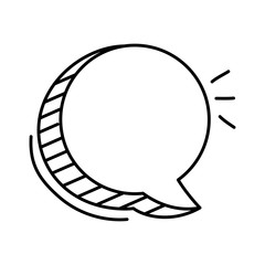 speech bubble isolated icon vector illustration design