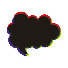 speech bubble isolated icon vector illustration design