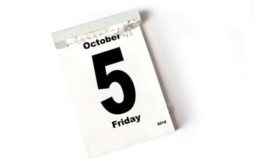 5. October 2018