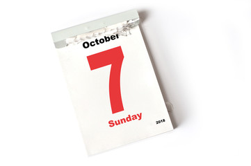 7. October 2018