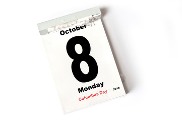 8. October 2018 Columbus Day