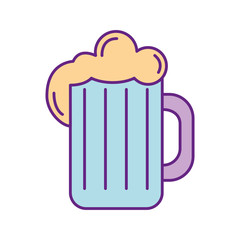 beer jar isolated icon vector illustration design