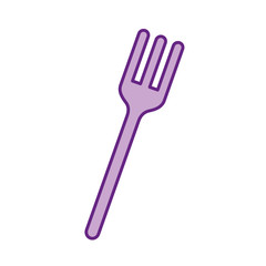 fork cutlery isolated icon vector illustration design
