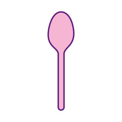 spoon cutlery isolated icon vector illustration design