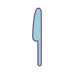knife cutlery isolated icon vector illustration design