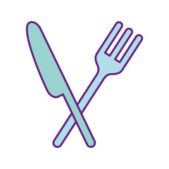 cutlery kitchen isolated icon vector illustration design