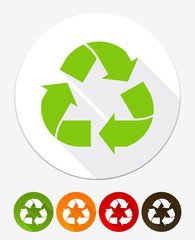 Recycled and Packaging Symbol. Sign for Cargo