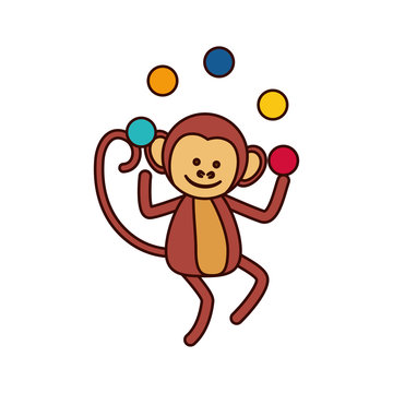 Circus monley cartoon