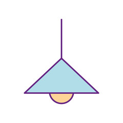 kitchen lamp isolated icon vector illustration design